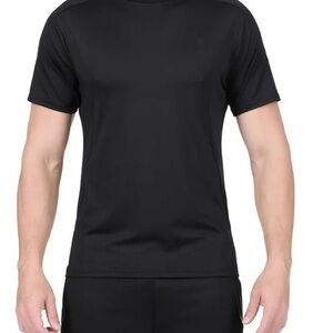 Spyder Active Mens Size Medium Black Short Sleeve Crew Neck T-Shirt